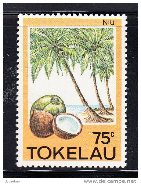 Tokelau MNH Scott #119 Trees, Herbs, Fruits - 75c Niu - Tokelau