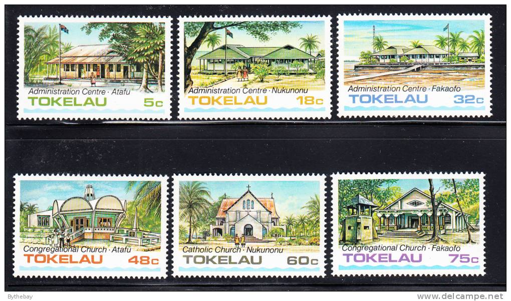 Tokelau MNH Scott #120-#125 Public Buildings And Churches - Tokelau