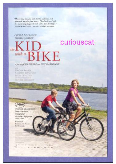 MOVIE FILM ADVERTISMENT POSTER POSTCARD For The FILM   THE KID WITH A BIKE   With  CECILE DE FRANCE Et THOMAS DORET - Manifesti Su Carta