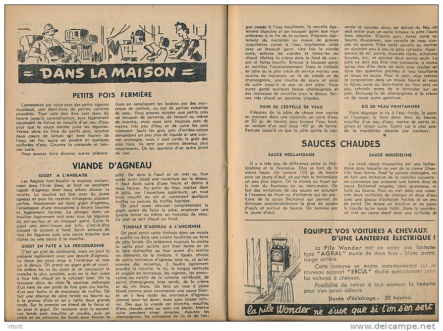 L&acute;AMI DES JARDINS (avril 1949) : La Maison, La Basse-Cour, Le Rucher (65 Pages) Celeris, Coursonne Sur Pommier, Ro - Garden