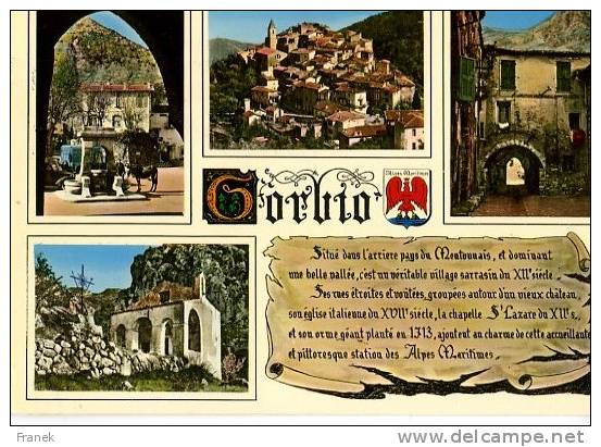CP061518 - GORBIO- Village Pittoresque - Carte Souvenir - Vues Diverses - Autres & Non Classés