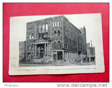 > CT - Connecticut > Stamford  Town Hall Destroyed By Fire 2-4-04 Postally Mailed 1905 - Ref 547 - Stamford