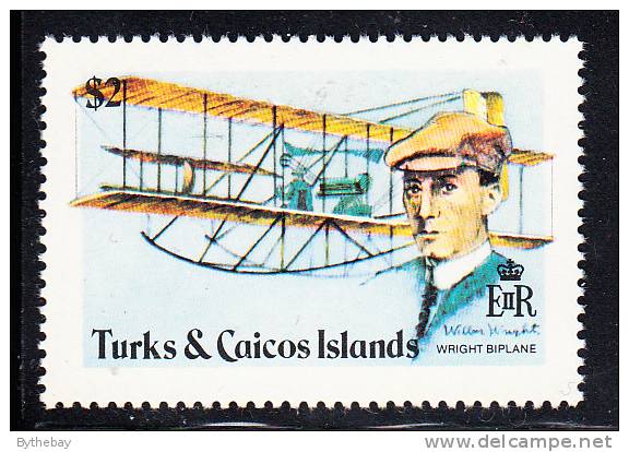 Turks & Caicos MNH Scott #352 $2 Wright Biplane - Aviation Progress - Turks & Caicos (I. Turques Et Caïques)
