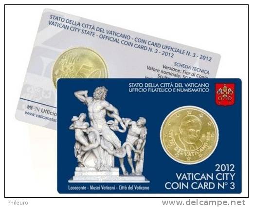 Vatican 2012 : Coincard Avec La Pièce De 50 Cent - Vatican