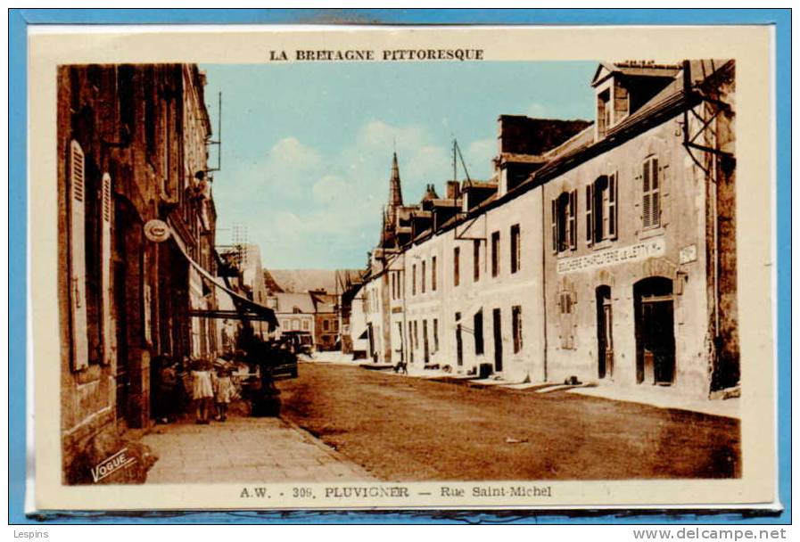 56 - PLUVIGNER --  Rue Saint Michel - Pluvigner