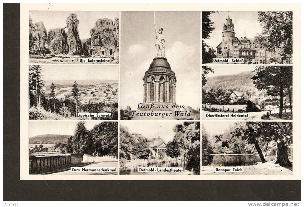 504. Germany, Detmold - Landestheater - Donoper Teich - Schloss - Oberfosterei Heidental - Teutoburger Wald - Schweiz - Detmold