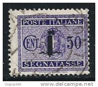 ● ITALIA - R.S.I. 1944 - SEGNATASSE - N.° 66 Usato - Fil. D - Cat. ? € - Lotto N. 924 - Taxe