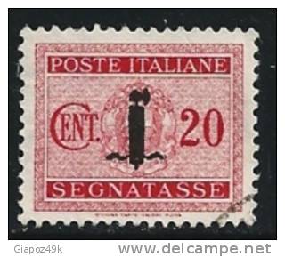 ● ITALIA - R.S.I. 1944 - SEGNATASSE - N.° 62 Usato - Fil. S - Cat. ? € - Lotto N. 947 - Portomarken