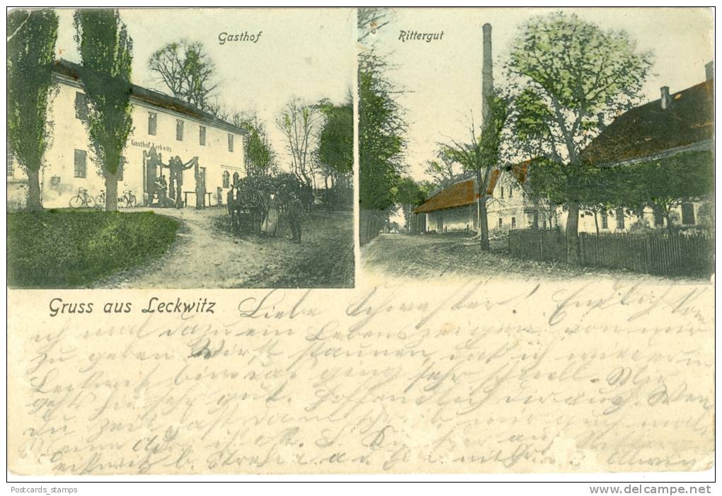 Leckwitz, Gasthof Leckwitz Und Rittergut, 1912 - Oschatz