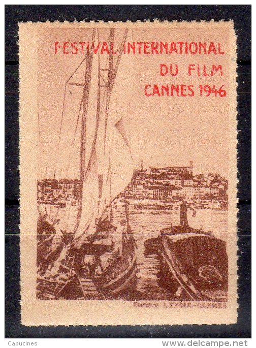 CINEMA - Vignette  "Festival Du Film à Cannes 1946" - Cinema