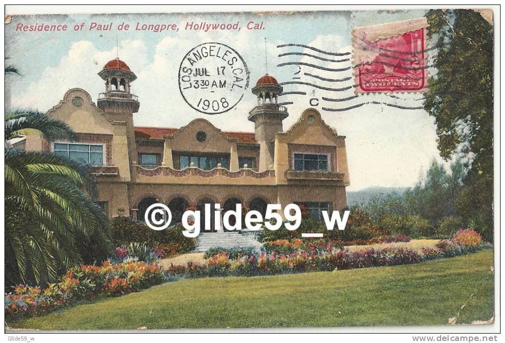 Residence Of Paul De Longpre - HOLLYWOOD - Cal. - Autres & Non Classés