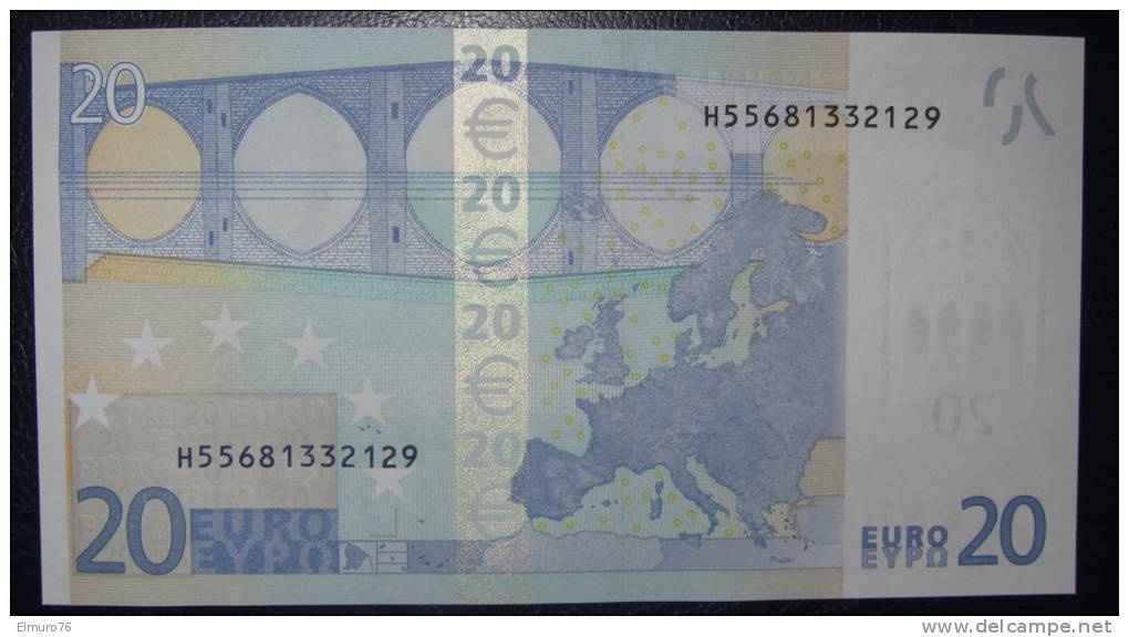 20 EURO G010E2 Slovenia Serie H Perfect UNC - 20 Euro