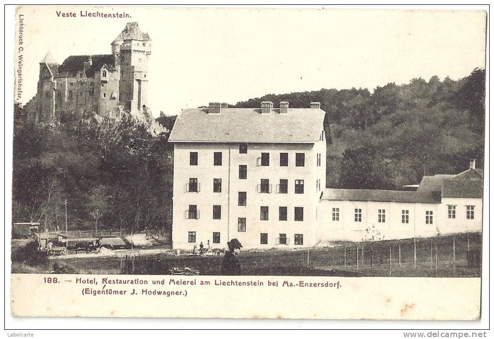 LICHTENSTEIN VESTE HOTEL RESTAURANT UND MEIEREI AM LICHTENSTEIN BEI MA ENZERSDORF - Liechtenstein