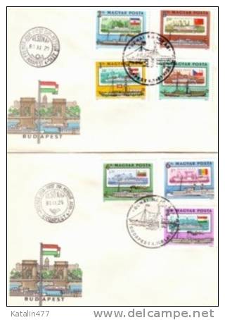 1981.Hungary,125 Years Anniv. Of  Danube Commission, FDC - FDC