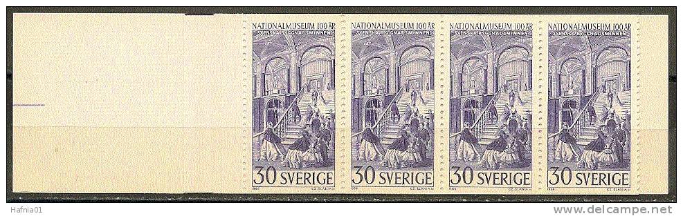 Czeslaw Slania. Sweden 1966. National Museum.  Booklet. Michel  549-50  MNH. - 1951-80