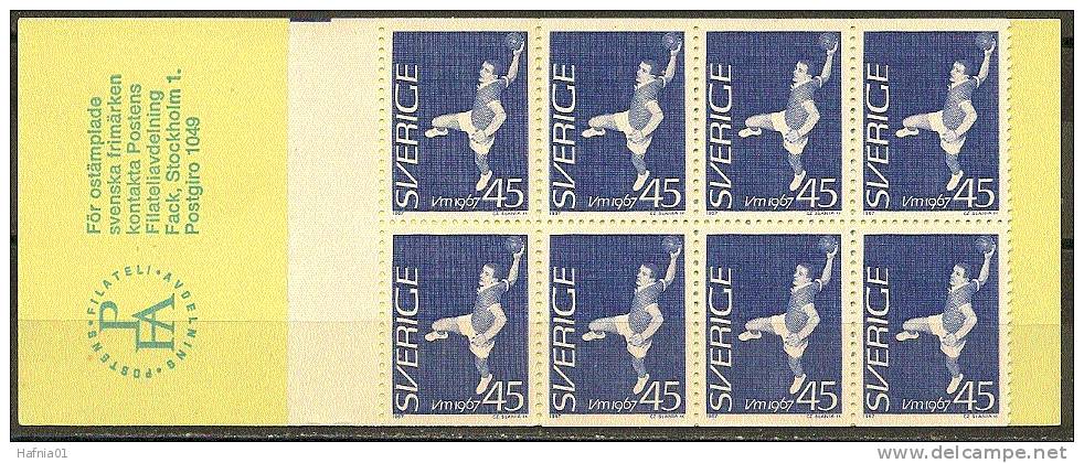 Czeslaw Slania. Sweden 1967. World Champion Ship Hand Ball. Booklet. Michel 568 D  MH.  MNH. - 1951-80