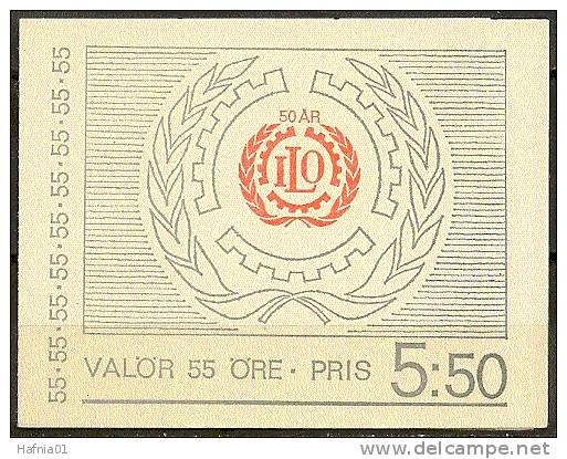 Czeslaw Slania. Sweden 1969. 50 Anniv Int. Worker Organisation.(ILO)  Booklet Michel  632 D, MH MNH. Signed. - 1951-80