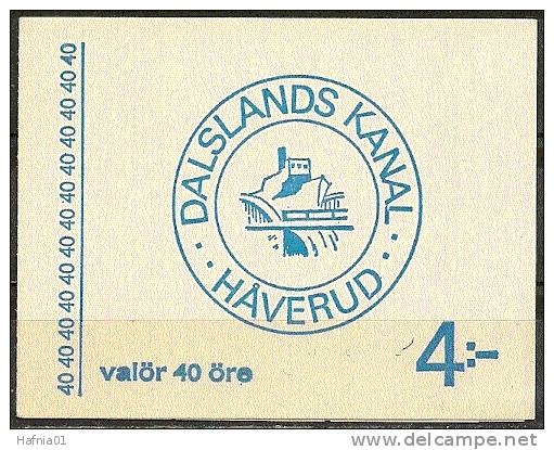 Czeslaw Slania. Sweden 1968.  Aquaduct Dalsland-Channel.  Booklet. Michel  599 D, MH.  MNH. - 1951-80