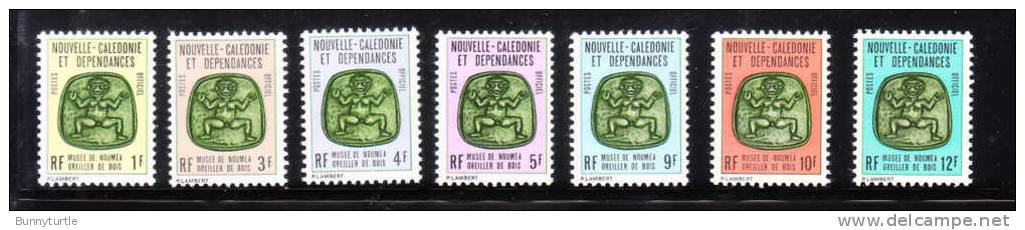 New Caledonia 1973-87 Carved Wooden Pillow MNH - Unused Stamps