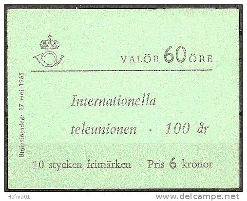 Czeslaw Slania. Sweden 1964. Int. Tele Union(ITU). Michel  534 D Booklet MNH.  Signed. - Neufs