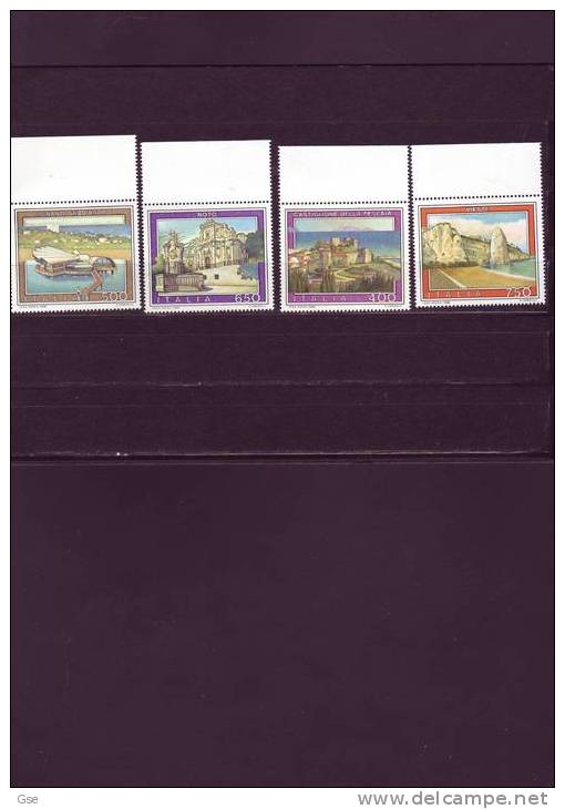 ITALIA  1988 - Sassone 1830/33** - Turismo - (Castiglione P.-Kignano Sabbiadoro-Noto-Vieste) - 1981-90: Mint/hinged