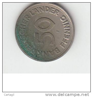 Monnaies - B433.2 - Allemagne - 50 Pfennig (Description ét état Voir Double Scan) - 50 Pfennig