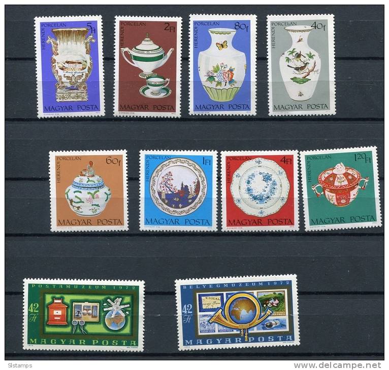 HUngary 1972 Mi 2795-2A 2813-4 MNH Porcelain - Neufs