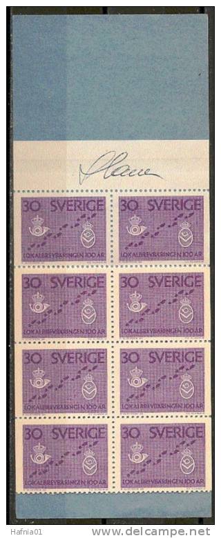 Czeslaw Slania. Sweden 1962. Swedish Post. Michel 485 D Booklet MNH.  Signed. - 1951-80