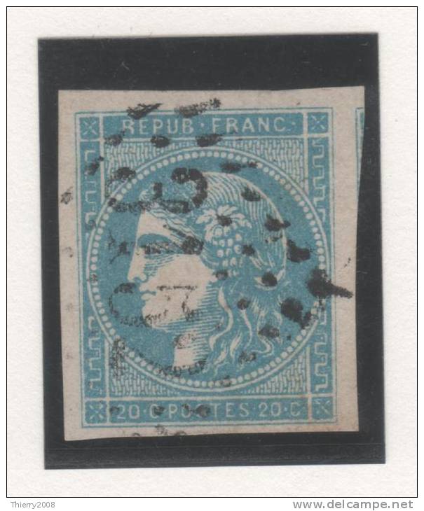 Emission De Bordeaux  N° 45C Avec Oblitération Losange 3152  TB - 1870 Bordeaux Printing