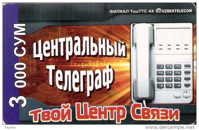 TARJETA DE UZBEKISTAN DE 3000 CYM - TELEFONO - Uzbekistán