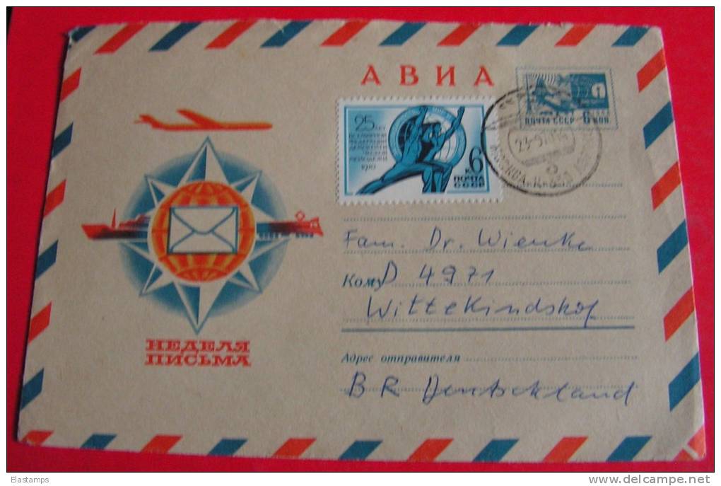 ==RUSLAND 1970 AIR MAIL NACH DE - Used Stamps