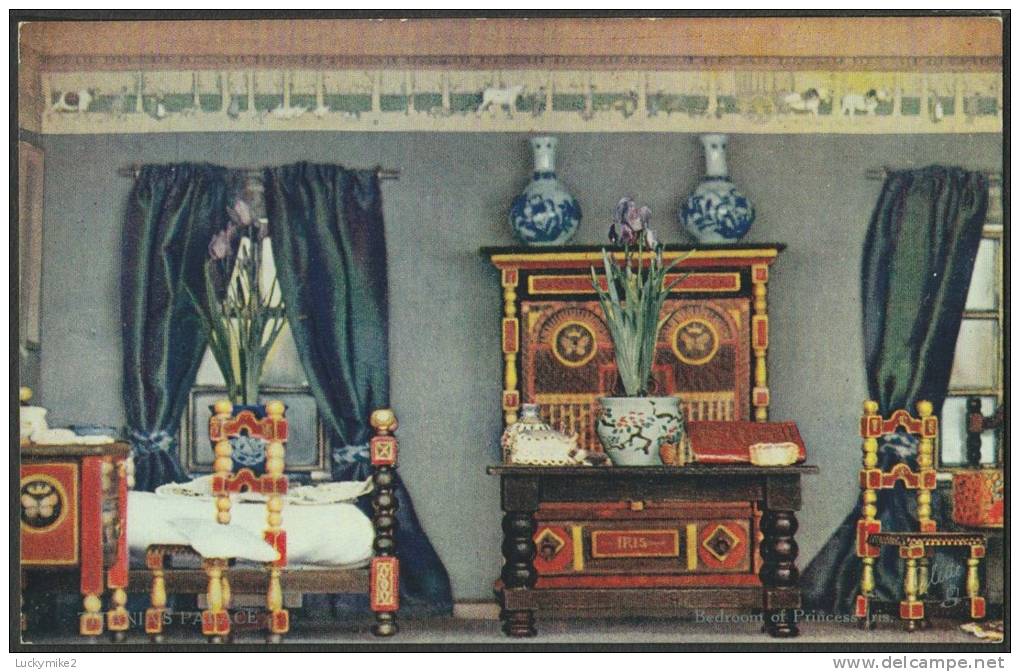 "Bedroom Of Princess Iris"  From Tuck's 'Titania's Palace' Series (number 4522), C1910.       Fn-92 - Fairy Tales, Popular Stories & Legends