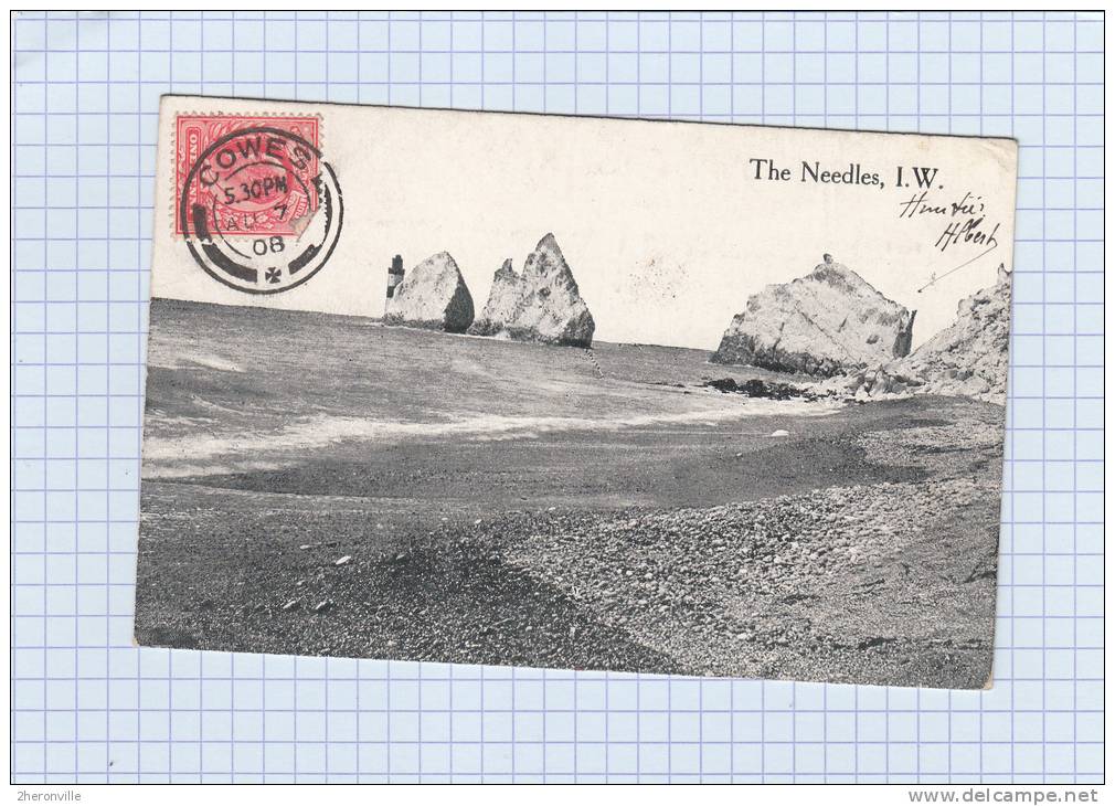 CPA - The Needles - Cachet De Cowes - 1908 - Autres & Non Classés