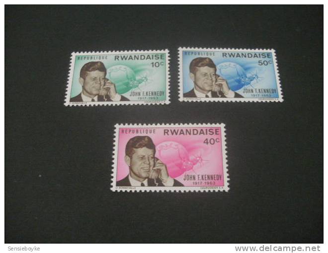 F580- Stamps MNh Rwanda - 1965- Kennedy - Afrique