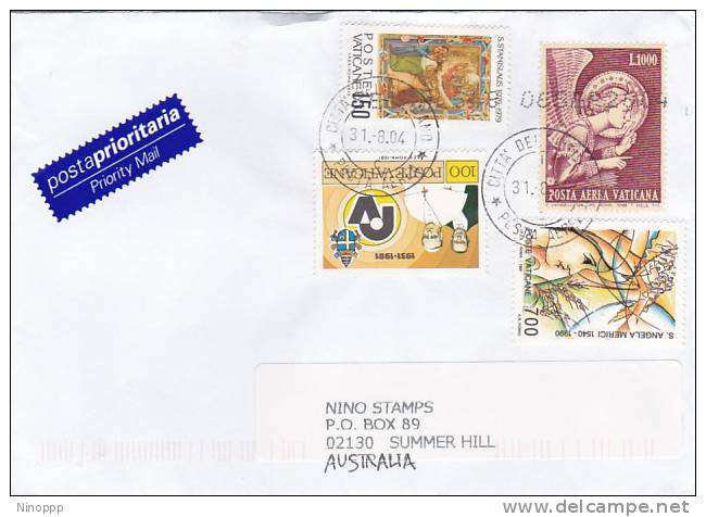 Vatican......:    Vatican City 2004 Cover Sent To Australia - Oblitérés