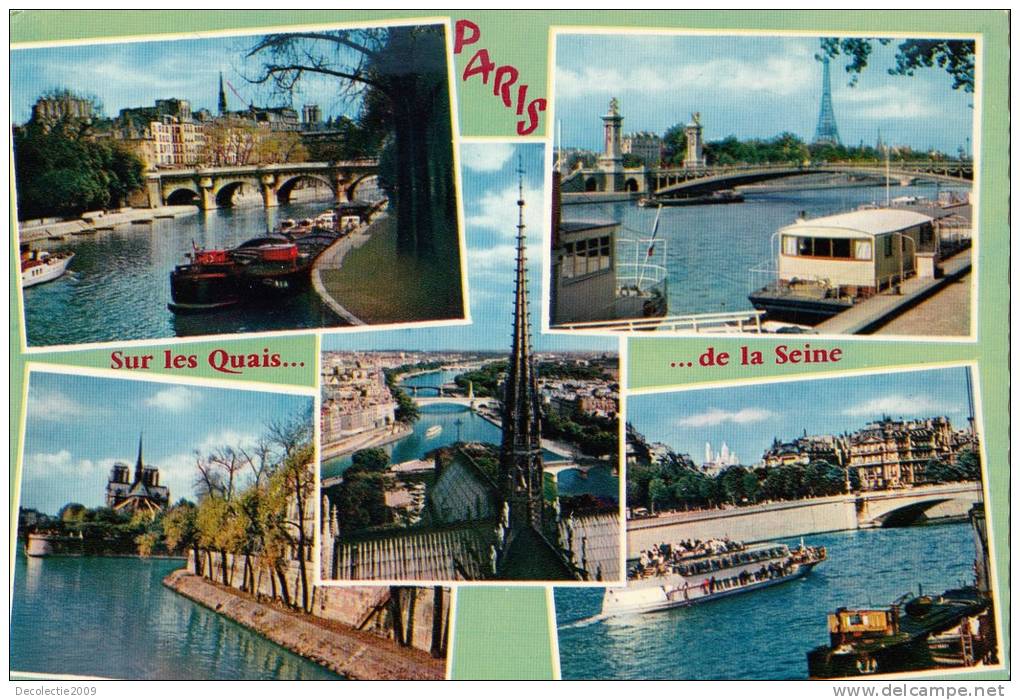 ZS33154 Les Quais De La Seine Paris Not Used Perfect Shape Back Scan At Request - La Seine Et Ses Bords