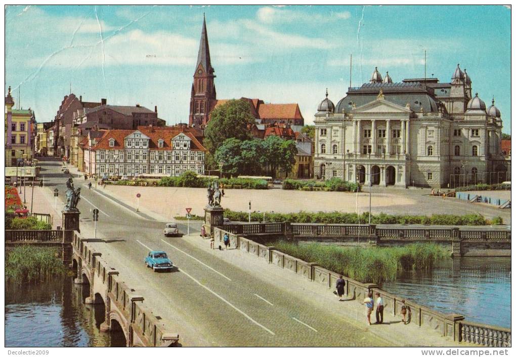 ZS33696 Germany Schwerin Dom Und Theater Used Perfect Shape Back Scan At Request - Schwerin