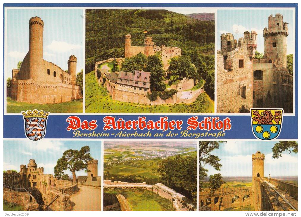 ZS33722 Germany Auerbach Castle Multiviews Not Used Perfect Shape Back Scan At Request - Bensheim