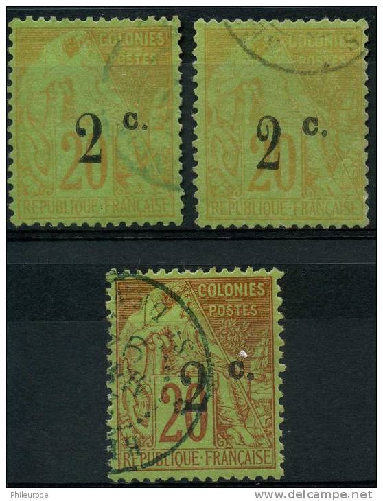 Reunion (1893) N 45 (o) 3 Types - Other & Unclassified