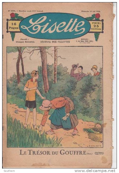 Lisette Journal Des Fillettes N° 20 19/05/1929 Causette Dînette Perroquet.... - Lisette