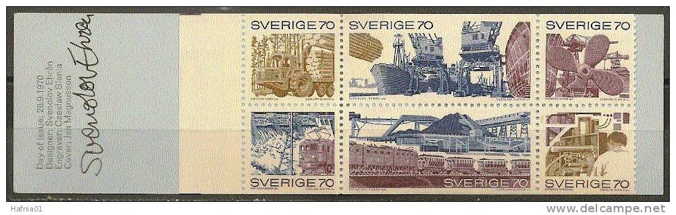 Czeslaw Slania. Sweden 1970.  Swedish Commerce And Industry. Booklet. Michel  MH 26 II. MNH. - 1951-80