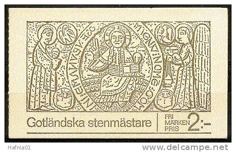 Czeslaw Slania. Sweden 1971. Stone Art From Gotland. Booklet.  Michel MH 28 MNH.  Signed. - 1951-80