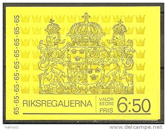 Czeslaw Slania. Sweden 1971. Swedish Crown Regalia. Booklet.  Michel MH 29 MNH. - 1951-80