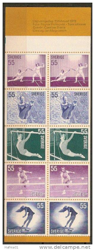 Czeslaw Slania. Sweden 1972. Sport. Booklet.  Michel MH 31 MNH. - 1951-80