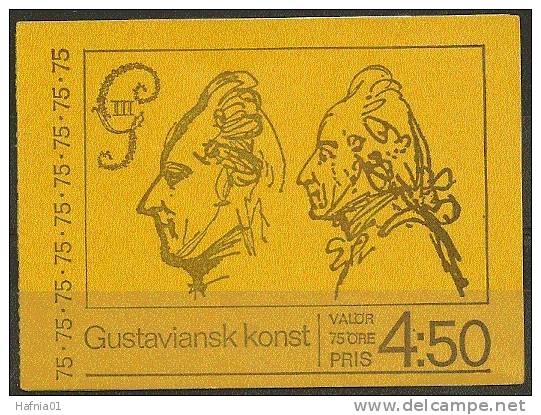 Czeslaw Slania. Sweden 1972. Swedish Art 18th Century. Booklet.  Michel  MH 36  MNH. - 1951-80