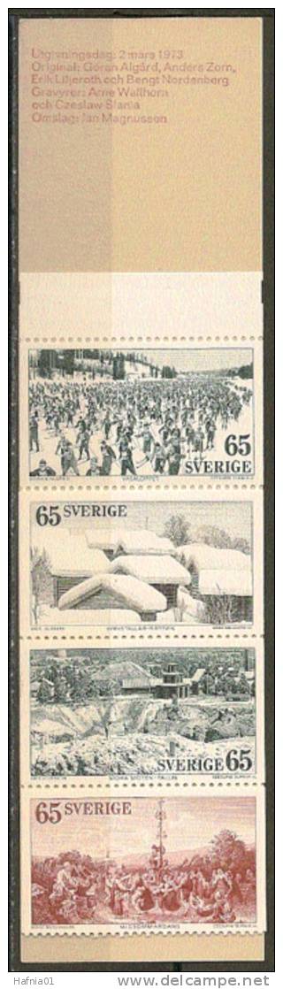 Czeslaw Slania. Sweden 1973. Tourism. Booklet.  Michel  MH 39  MNH. - 1951-80