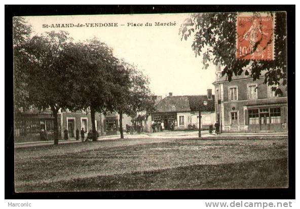 41 - SAINT AMAND De VENDOME - Place Du Marché - Saint Amand Longpre