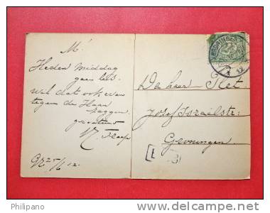 Card Not Marked Mailed  From  Groningen   1912 Cancel   ===   Ref 548 - Autres & Non Classés