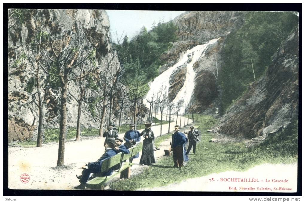 CPA.  ROCHETAILLÉE. La Cascade. - Rochetaillee