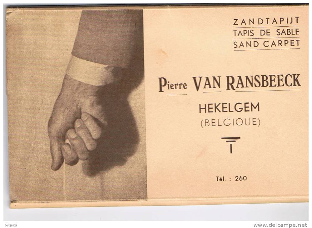 Hekelgem  Pierre Van Ransbeeck Zandtapijt Tapis De Sable Sand Carpet 8 Zichten Vol - Affligem